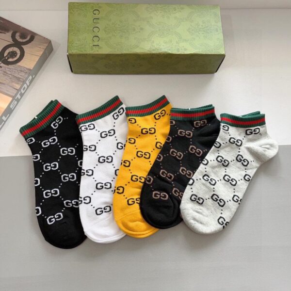 replica,schuhe,beste,kaufen,1:1,besten,seiten,Replik,turnschuhe,sneakers (5 Paar pro Packung) GUCCI Unisex-Socken aus reiner Baumwolle (RDJS2) – perfekt für Instagram.