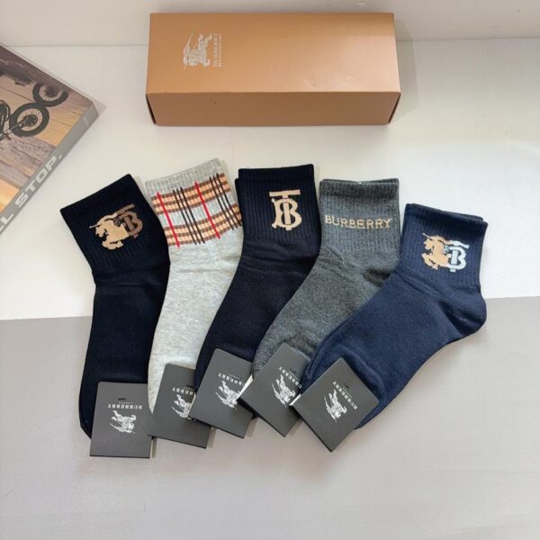replica,schuhe,beste,kaufen,1:1,besten,seiten,Replik,turnschuhe,sneakers (5 Paar pro Packung) Burberry Herren-Socken, mittelhoch, 100 % Baumwolle (OZKGB)