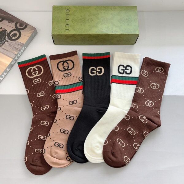 replica,schuhe,beste,kaufen,1:1,besten,seiten,Replik,turnschuhe,sneakers (5 Paar pro Packung) GUCCI lange Socken, reine Baumwolle (V95H1)