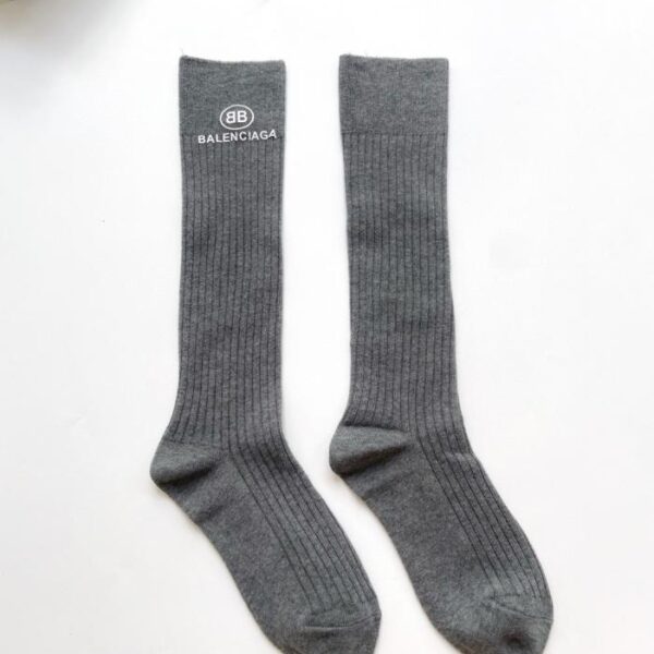 replica,schuhe,beste,kaufen,1:1,besten,seiten,Replik,turnschuhe,sneakers [Ein Paar pro Packung] Balenciaga Kniestrümpfe aus Baumwolle mit klassischem Logo (H0NHU)