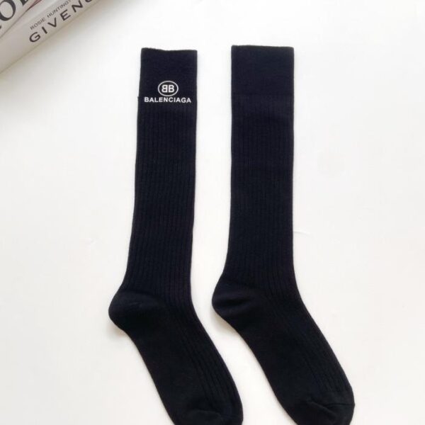 replica,schuhe,beste,kaufen,1:1,besten,seiten,Replik,turnschuhe,sneakers [Ein Paar pro Packung] Balenciaga Kniestrümpfe aus Baumwolle mit klassischem Logo (MGWQ1)