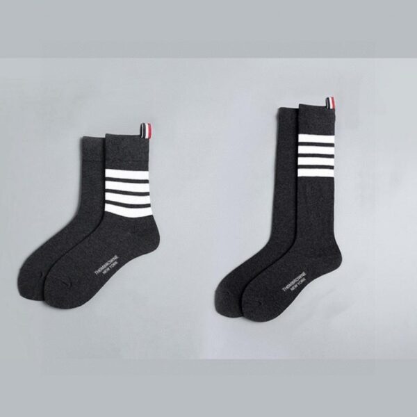 replica,schuhe,beste,kaufen,1:1,besten,seiten,Replik,turnschuhe,sneakers 【Eine Box enthält 2 Paar】THOM BROWNE Wadenstrümpfe, mittellange Strümpfe + Kniestrümpfe, klassische Kombination (69043)