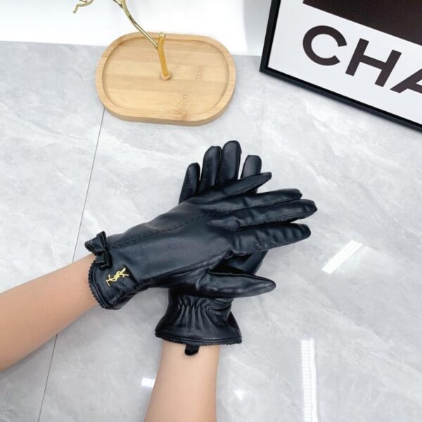 Saint Laurent [Top-Tier Original] Neue hochwertige Damenhandschuhe aus Lammleder (T2CLV) – Offizielle Website synchronisiert