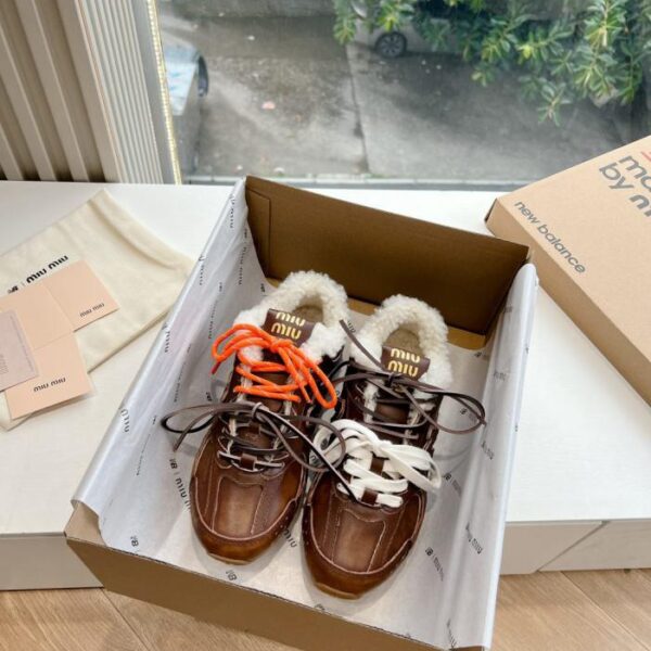 replica,schuhe,beste,kaufen,1:1,besten,seiten,Replik,turnschuhe,sneakers G027 MIUMIU Baumwollschuhe, Fellschuhe, Neue Herbst-/Winter-Schnürschuhe im britischen Stil (9ED2R)