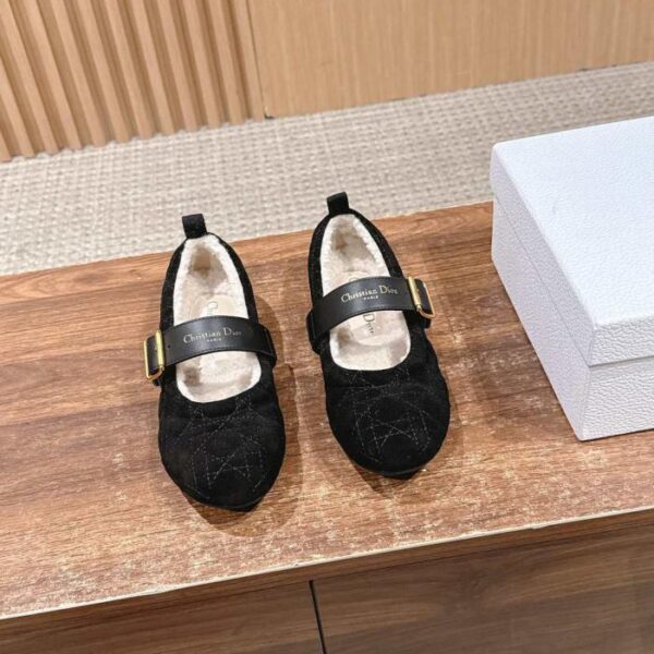 replica,schuhe,beste,kaufen,1:1,besten,seiten,Replik,turnschuhe,sneakers Christian Dior Herbst/Winter Neue Woll-Mary-Jane-Loafer (O2FT2)