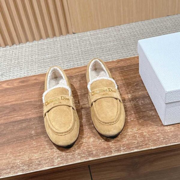 replica,schuhe,beste,kaufen,1:1,besten,seiten,Replik,turnschuhe,sneakers Christian Dior Herbst/Winter Neue Woll-Mary-Jane-Loafer (flache Schuhe) (XIJQC)