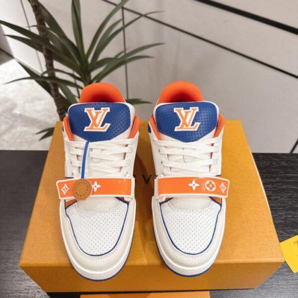 Hochwertiger LV Trainer mit neuem Klettverschluss-Design, Partnerlook, lässige Wintersneaker, Skateboardschuhe (ANHMI)