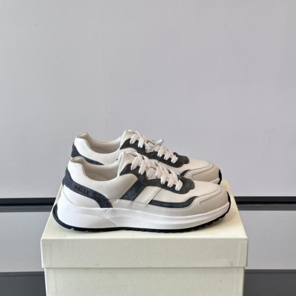 Boutique / Bally Neue Herren-Plateau-Sportschuhe aus Leder (05H12)