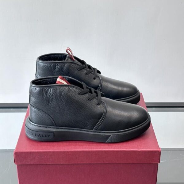 Boutique / Schwarze Bally High-Top-Freizeitschuhe aus weichem, hochwertigem Rindsleder (B5DOJ)