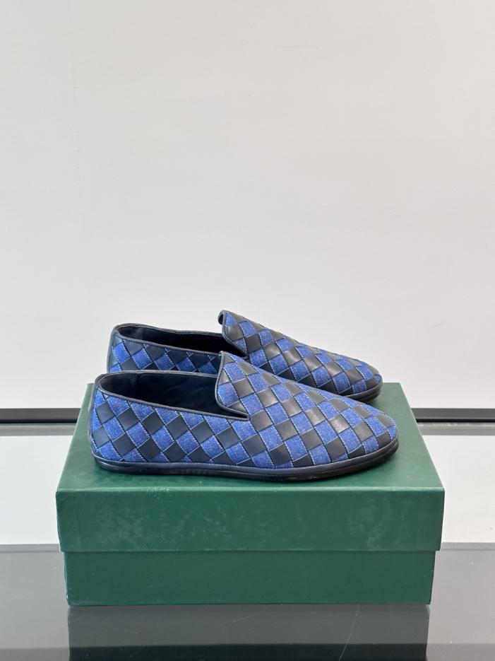 replica,schuhe,beste,kaufen,1:1,besten,seiten,Replik,turnschuhe,sneakers Boutique / Die neuen lässigen Herren-Slipper von BV mit Sohlen aus echtem Leder, gefertigt aus weichem Kalbsleder und handgewebt (JRNGK).
