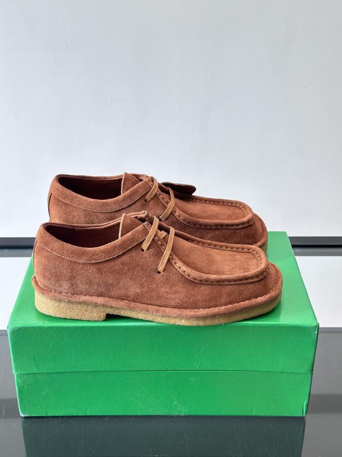 replica,schuhe,beste,kaufen,1:1,besten,seiten,Replik,turnschuhe,sneakers Boutique / Bottega Veneta Paar-Derbyschuhe mit dünner Sohle, hochwertiges Wildleder (98FQ2)
