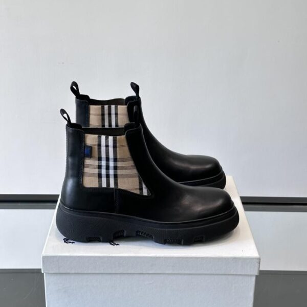 Boutique / Burberry Luxusboutique, Herren-Chelsea-Boots mit hohem Schaft, Herbst/Winter (02T8A)