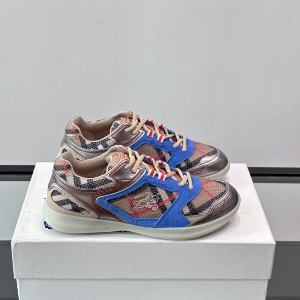 Boutique / Burberry Matrix Schuhe, klassisches Karomuster mit Patchwork-Design (BBJ9U)