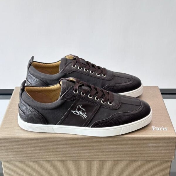 replica,schuhe,beste,kaufen,1:1,besten,seiten,Replik,turnschuhe,sneakers Boutique / Christian Louboutin Herren-Sneaker, klassisch, niedrig geschnitten, mit roter Sohle (48JX5)