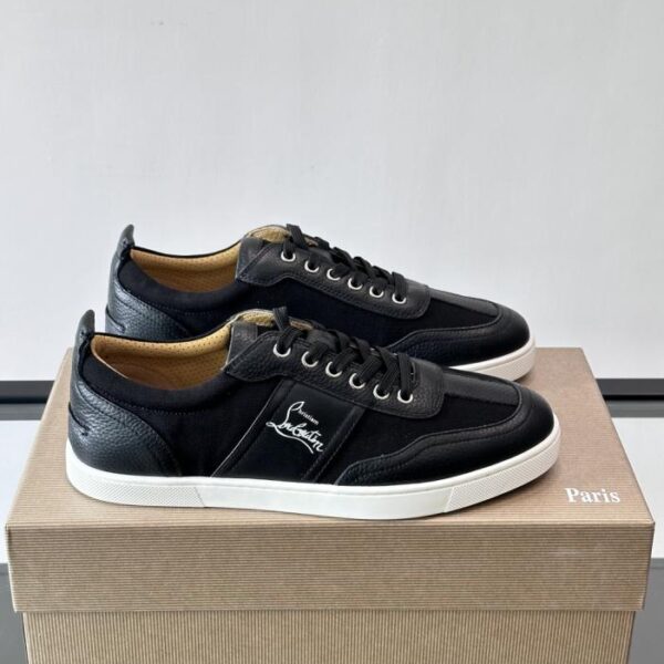 Boutique / Christian Louboutin Herren-Sneaker, klassisch, mit roter Sohle, niedrigem Schaft (JXXKX)