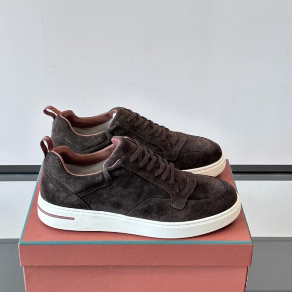 Boutique / Loro Piana WeekendWalk Herren-Plateau-Sneaker, Schnür-Freizeitschuhe (JAUNG)