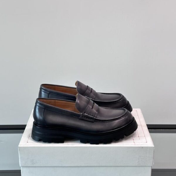 Boutique / Alexander McQueen Plateau-Herrenschuhe aus Leder (I1V1Q)