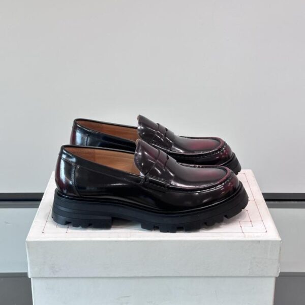 Boutique / Alexander McQueen Plateau-Herrenschuhe aus Leder (QDF9S)