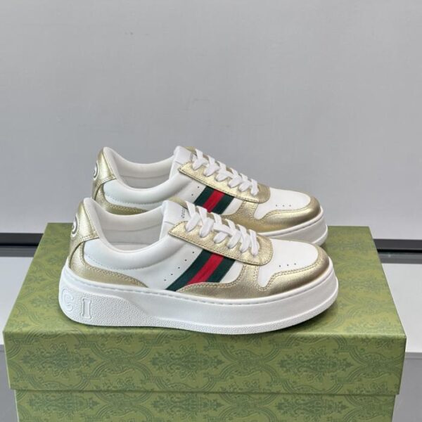 replica,schuhe,beste,kaufen,1:1,besten,seiten,Replik,turnschuhe,sneakers Boutique / Gucci Paar-Plateau-Sneaker in Biscuit (NVUDO)