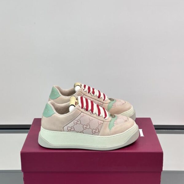 replica,schuhe,beste,kaufen,1:1,besten,seiten,Replik,turnschuhe,sneakers Boutique / Gucci Double Screener – die neuesten klobigen Plateau-Sneaker im Used-Look, lässige Paarschuhe (BFU5X)