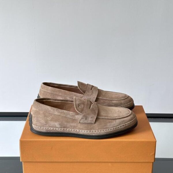 replica,schuhe,beste,kaufen,1:1,besten,seiten,Replik,turnschuhe,sneakers Boutique / TOD’S Herren-Loafer, Vollnarbenleder, Markenlogo-Streifenverzierung (32L17)