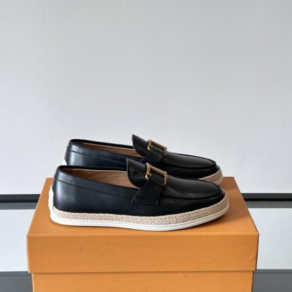 replica,schuhe,beste,kaufen,1:1,besten,seiten,Replik,turnschuhe,sneakers Boutique / TOD’S Herren-Loafer, Vollnarbenleder, Markenlogo-Streifenverzierung (C47E8)