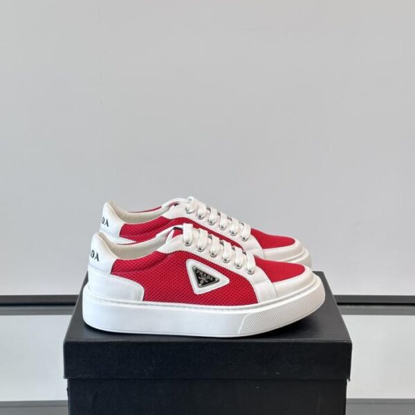 replica,schuhe,beste,kaufen,1:1,besten,seiten,Replik,turnschuhe,sneakers Boutique / Pradas neue transparente, gummisohlenbesetzte Sport- und Freizeitschuhe aus Leder (BTXO5)