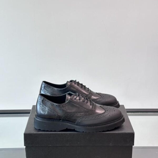 replica,schuhe,beste,kaufen,1:1,besten,seiten,Replik,turnschuhe,sneakers Boutique / Pradas neue Herren-Schnürschuhe aus Leder (JXUWB)