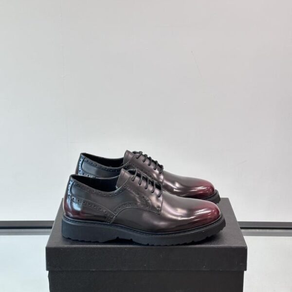 replica,schuhe,beste,kaufen,1:1,besten,seiten,Replik,turnschuhe,sneakers Boutique / Pradas neue Herren-Schnürschuhe aus Leder (GE33X)