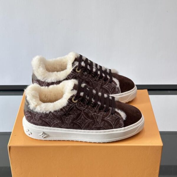replica,schuhe,beste,kaufen,1:1,besten,seiten,Replik,turnschuhe,sneakers Boutique / LV Time Out Woll-Sneaker Neuheit Herbst/Winter(I8MMH)