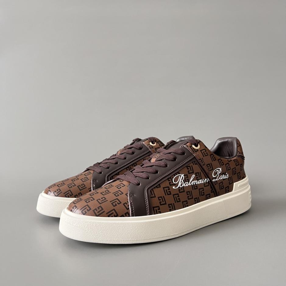 replica,schuhe,beste,kaufen,1:1,besten,seiten,Replik,turnschuhe,sneakers BALMAIN Low-Top Schnürsneaker für Herren (H994F)