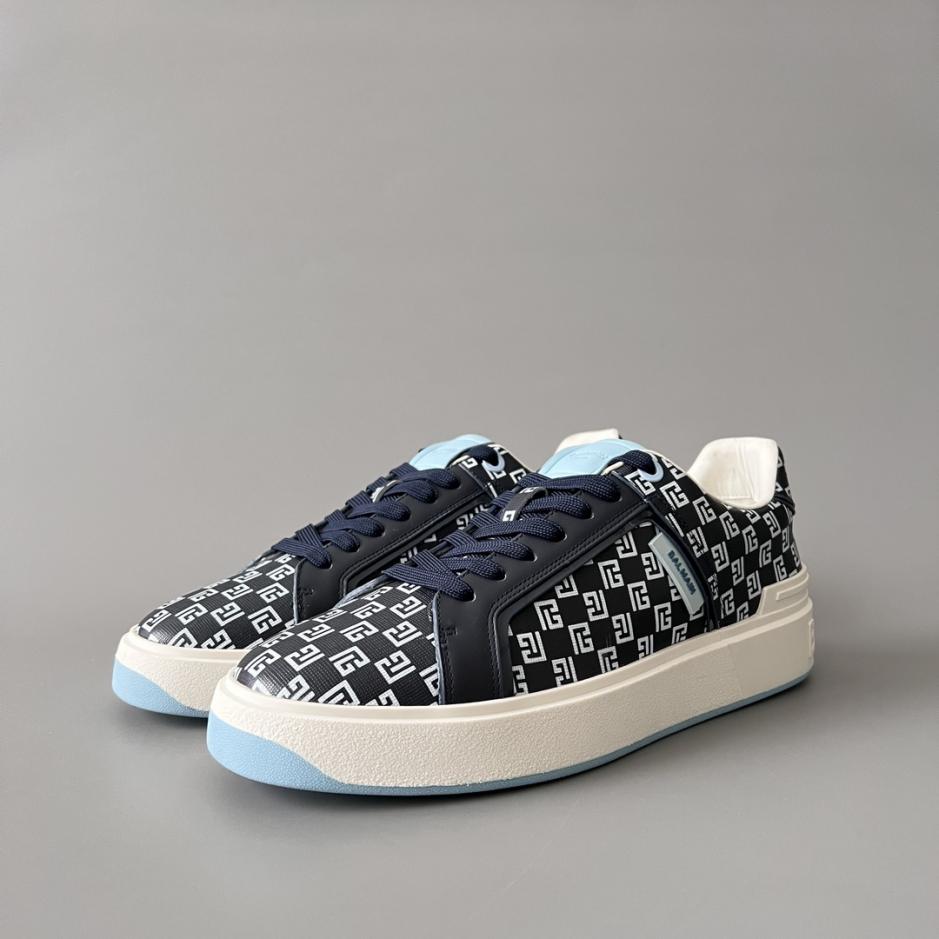 replica,schuhe,beste,kaufen,1:1,besten,seiten,Replik,turnschuhe,sneakers BALMAIN Low-Top Schnürsneaker für Herren (FVA6O)
