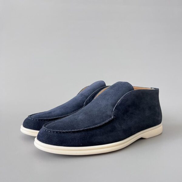Loro Piana Open Walk Wildleder-Sandalen mit runder Zehenpartie für Herren (5ZNZ7)