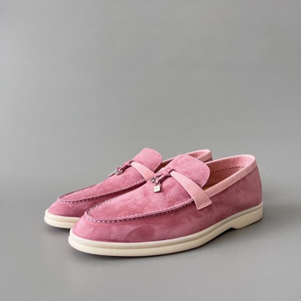 Loro Piana Damen-Slipper mit runder Zehenpartie und Krokodilmuster (80QOG)