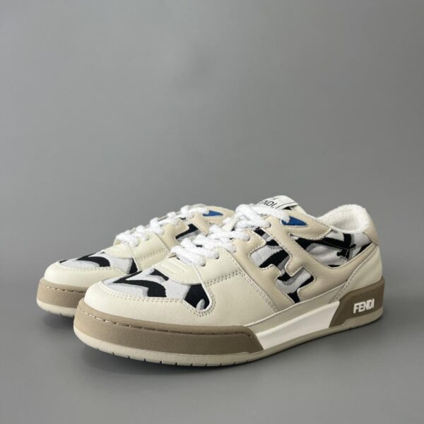 replica,schuhe,beste,kaufen,1:1,besten,seiten,Replik,turnschuhe,sneakers FENDI Match Retro Patchwork Sneakers, Weiß, Unisex-Stil (W87OH)