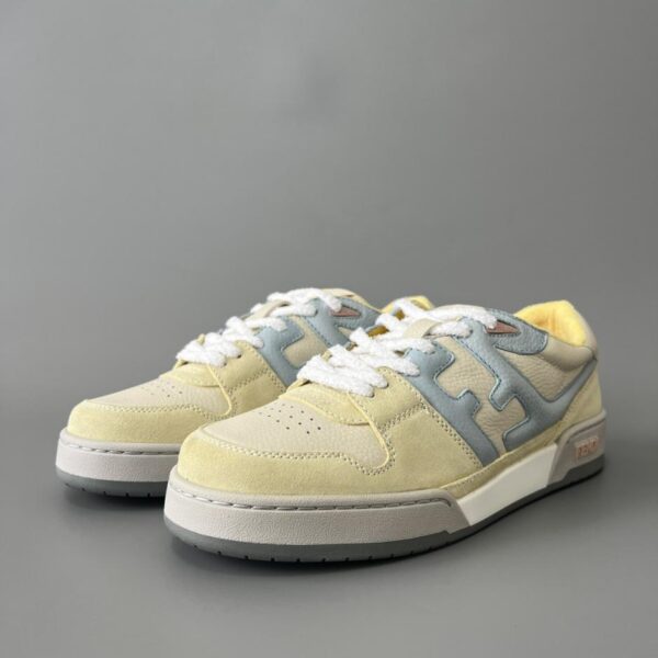 replica,schuhe,beste,kaufen,1:1,besten,seiten,Replik,turnschuhe,sneakers FENDI Match Retro Patchwork Sneakers, Gelb, Unisex (RDF9C)