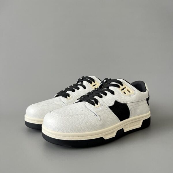 Acne Studios Leder-Sneaker, niedrig geschnitten, Weiß, Damen (QVN6A)