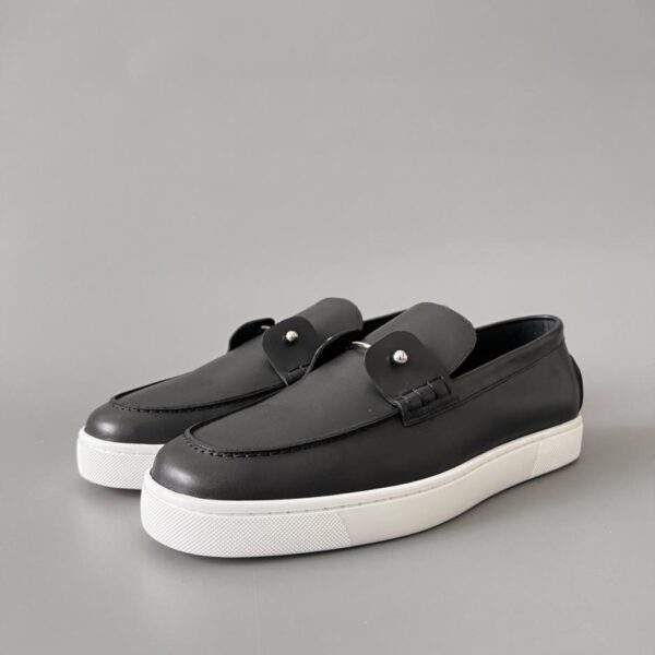 replica,schuhe,beste,kaufen,1:1,besten,seiten,Replik,turnschuhe,sneakers Christian Louboutin Louis Junior Low-Top Slip-on Loafer in Schwarz (FBWOD)