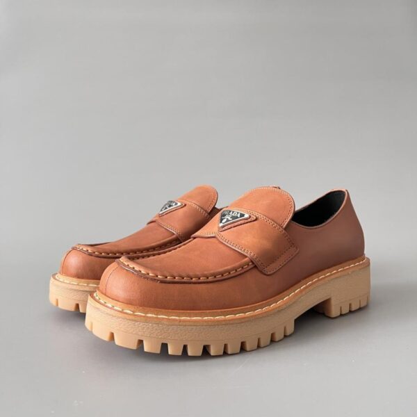 replica,schuhe,beste,kaufen,1:1,besten,seiten,Replik,turnschuhe,sneakers PRADA Leder-Slipper mit runder Zehenpartie für Herren (KUTWH)