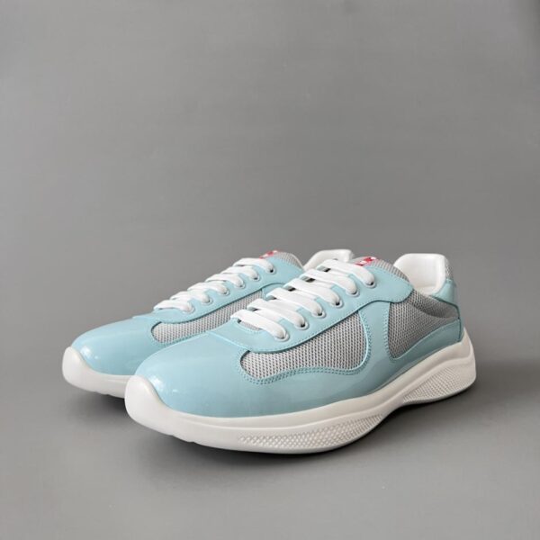 replica,schuhe,beste,kaufen,1:1,besten,seiten,Replik,turnschuhe,sneakers PRADA Schnürschuhe mit runder Zehenpartie, niedrige Passform, Herren, Grau-Blau (YCSXF)