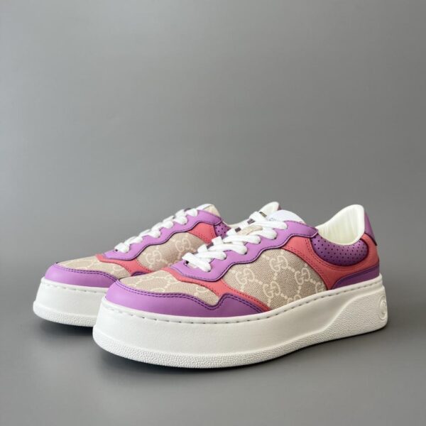 replica,schuhe,beste,kaufen,1:1,besten,seiten,Replik,turnschuhe,sneakers GUCCI GG Supermen Lila-Rosa Biscuit Schuhe für Damen (K7OI1)