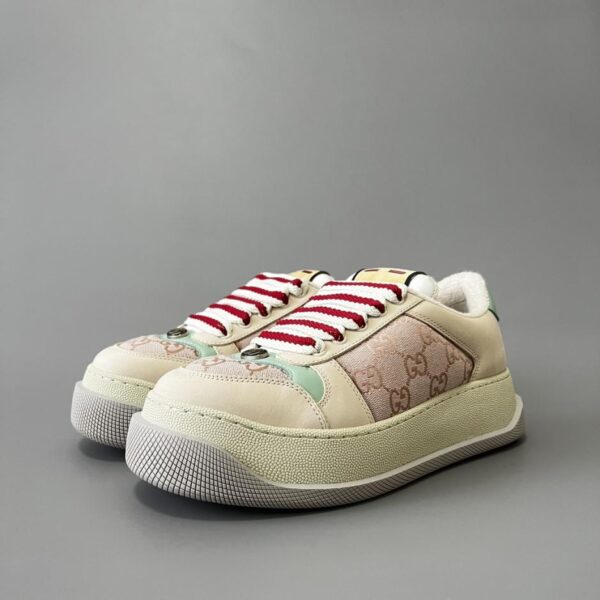 replica,schuhe,beste,kaufen,1:1,besten,seiten,Replik,turnschuhe,sneakers Gucci Screener Kollektion, rosa Plüschtier, hochwertiges Damenmodell (ZAN61)