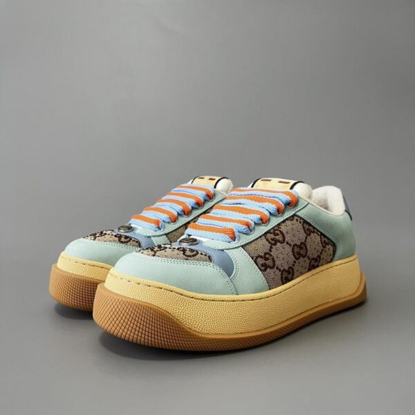 replica,schuhe,beste,kaufen,1:1,besten,seiten,Replik,turnschuhe,sneakers Gucci Screener Kollektion Blaues Strass-Plüschtier, hochwertige Damenausführung (FAQ7M)