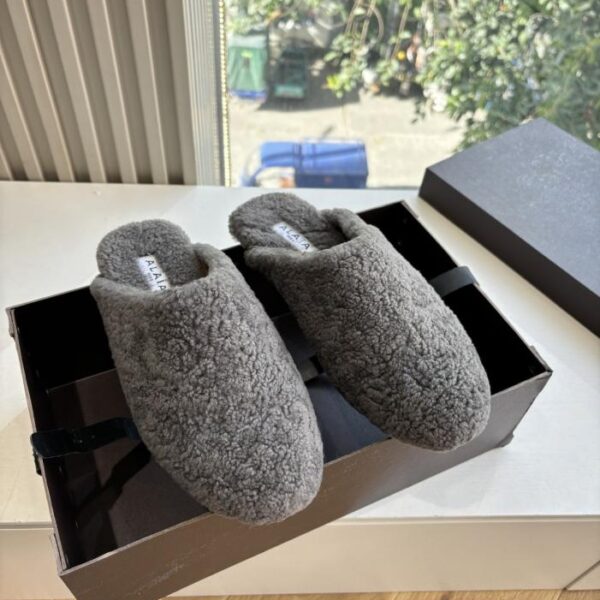G241 ALAIA Herbst/Winter Schuhe aus Lammwolle (U4WCX)