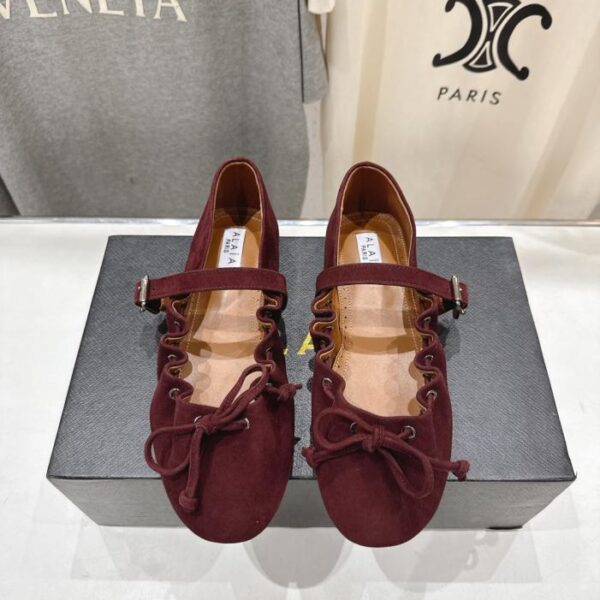 Hochwertige Mary Jane Ballerinas vom Alaia-Laufsteg (R19MU)