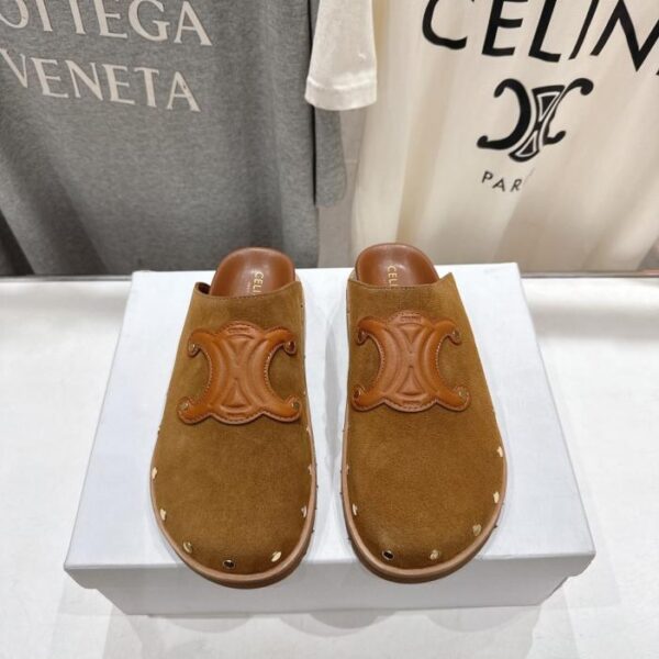 replica,schuhe,beste,kaufen,1:1,besten,seiten,Replik,turnschuhe,sneakers Hochwertige Celine F035 Frühjahr/Sommer neue Birkenstock Retro-Halbschuhe, (9TJ7E)