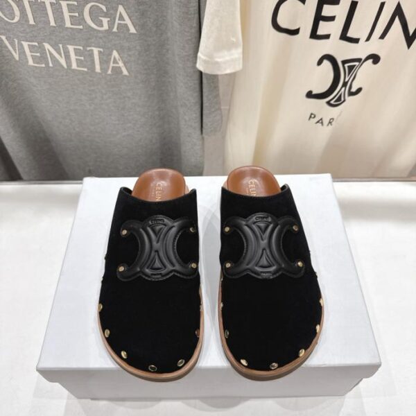 Hochwertige Celine F035 Frühjahr/Sommer Birkenstock Retro-Halbschuhe (MZCXS)