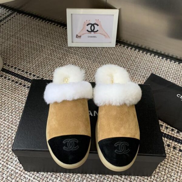Chanel Herbst/Winter Neue Pelzpantoffeln (XBC1U)
