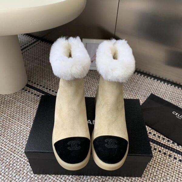 Chanel Herbst/Winter Neue Pelz-Ankle-Boots ((XJXI5))