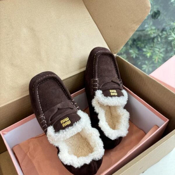 replica,schuhe,beste,kaufen,1:1,besten,seiten,Replik,turnschuhe,sneakers G042 MIUMIU Platform Neue Wollslipper im britischen Stil (LI1D2)